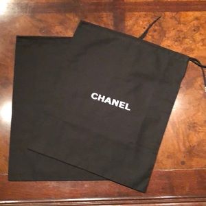 100% authentic pair Chanel dust bags